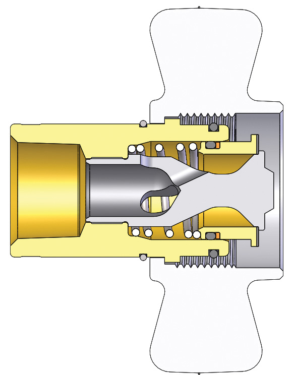DQC W-SERIES WINGSTYLE INTERCHANGE FEMALE COUPLER